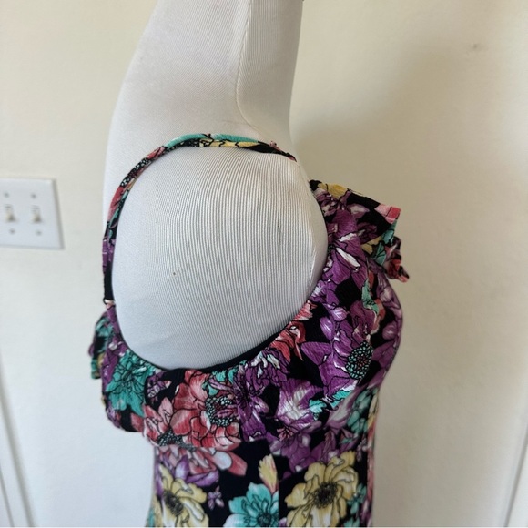 Lulu’s Dynah Black Floral Print Sleeveless Maxi Dress Small - Picture 6 of 17